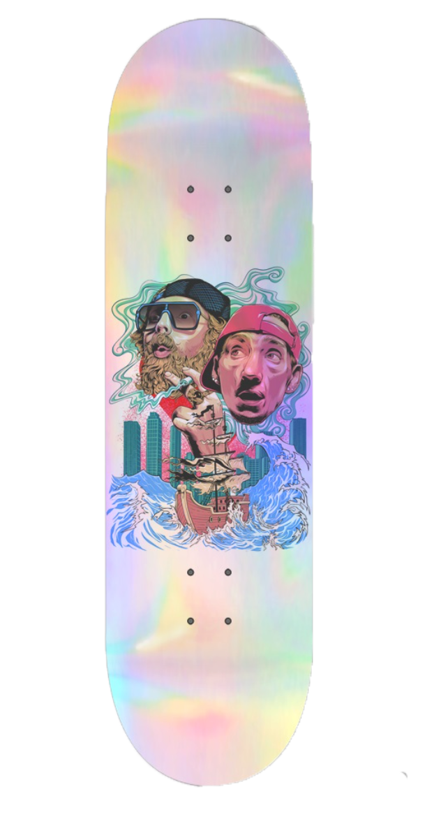 TUSTONED KIDS (Holographic) SKATE DECK