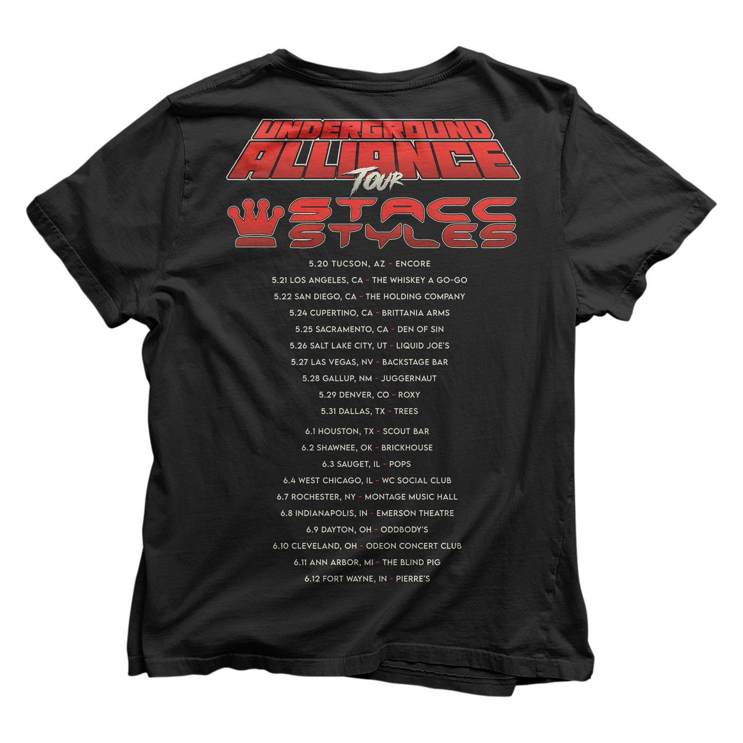 Stacc Styles (Underground Alliance Tour) T-Shirt