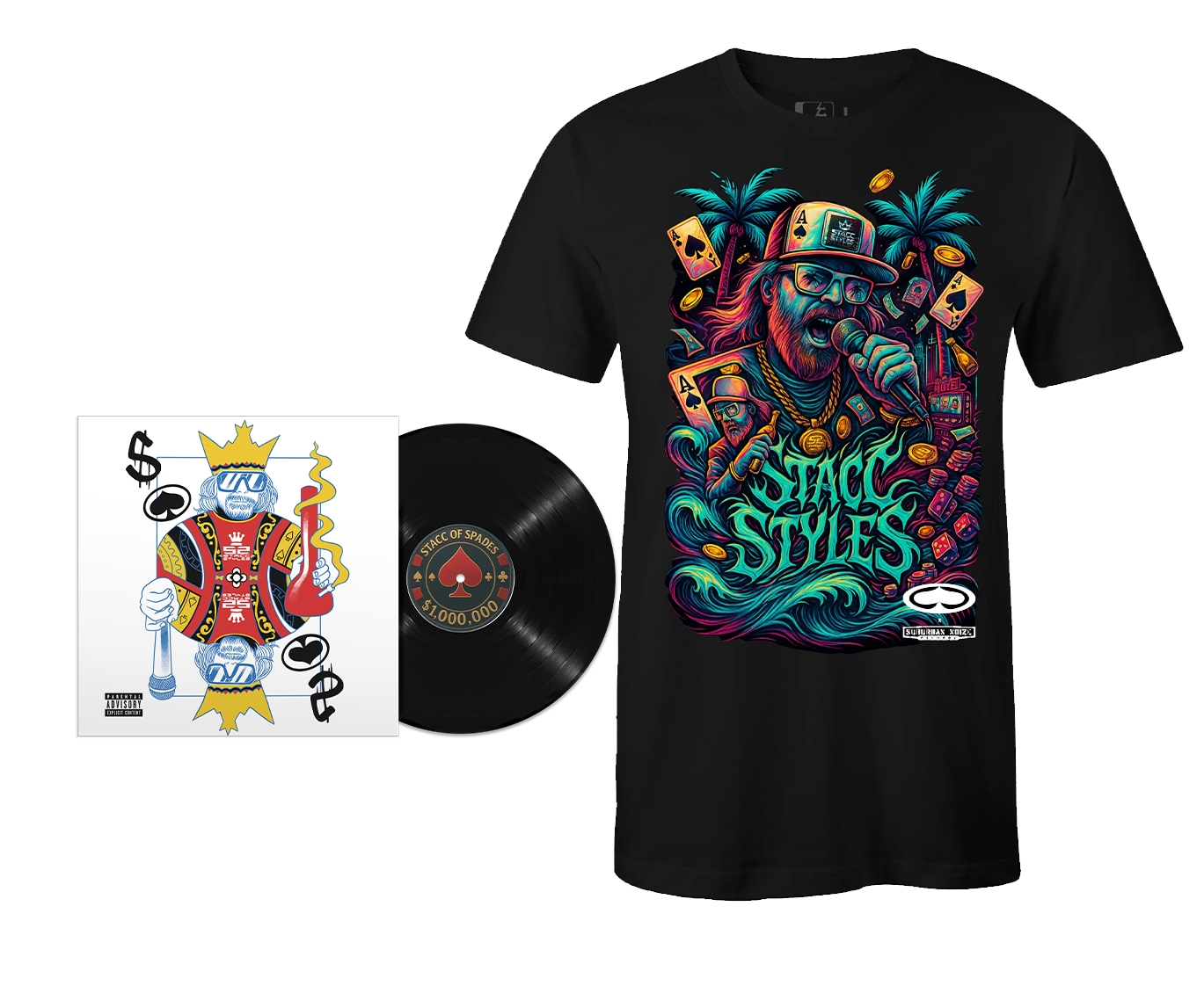 STACC OF SPADES — VINYL + T-SHIRT PRE-ORDER PACKAGE